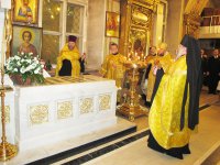 Молебен в Богоявленском кафедральном соборе Москвы в день рождения Главы Дома Романовых